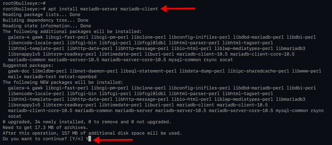 Installing MariaDB Server Debian 11